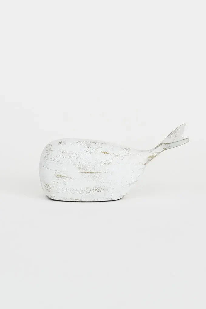 Ballena blanca de aluminio